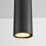 Suspension tube Len pour rail monophasé, noir