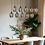 Lampe suspendue à 10 lumières noire avec verre gris fumé - Stafford