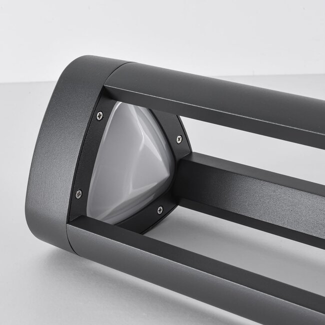 Lampe d'extérieur sur pied Jacob anthracite à LED intégrée - 70 cm