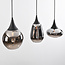 Suspension à 3 lumières avec verre fumé - Lovi