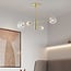 Plafonnier Stiri 4 lumières - doré et verre transparent