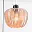 Lampe suspendue avec verre ambré et détails texturés - Kaca