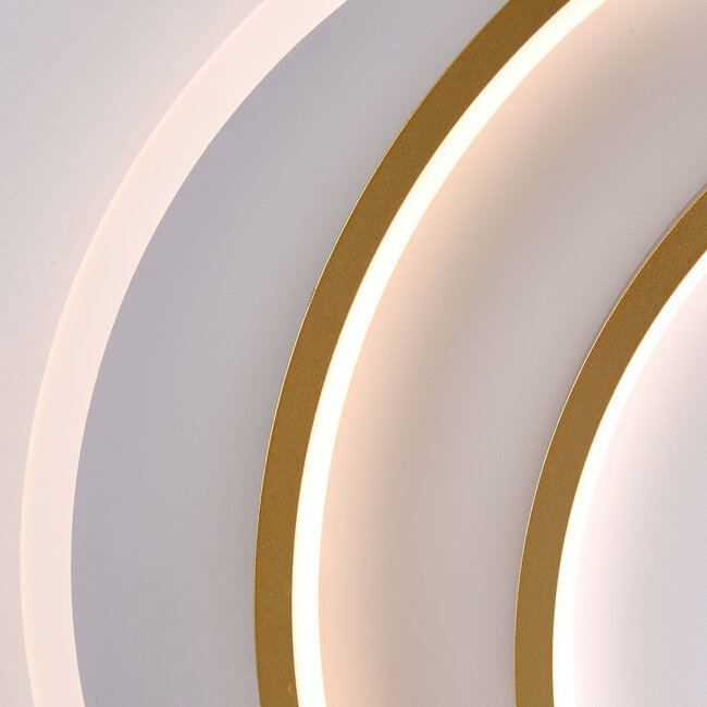 Plafonnier design 2-lumières Reza avec LEDs dimmables - rond