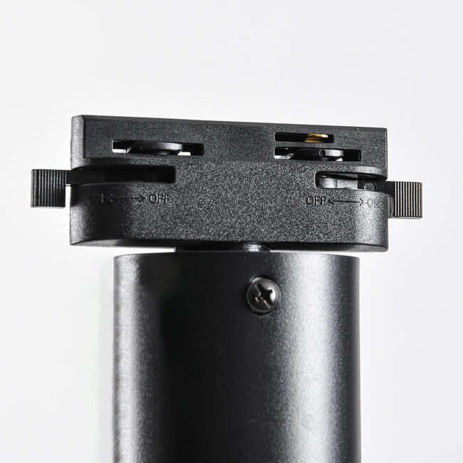 Spot sur rail monophasé Ona 7 W à LED dimmable, noir