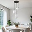 Suspension Fabrica 3 lumières - lampions en tissu blanc