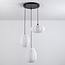 Suspension Fabrica 3 lumières - lampions en tissu blanc
