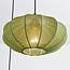 Suspension Fabrica 3 lumières - lampions en tissu vert