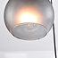 Suspension moderne en verre mat gris, 3 lumières - Brinati