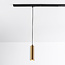 Suspension tube Simon pour rail monophasé, doré