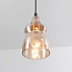 Suspension industrielle à 3 lumières avec verre ambré - Maracas
