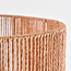 Lampadaire Bask réglable avec abat-jour naturel - laiton