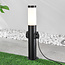 Lampadaire en acier inoxydable avec 2 douilles Jardin - rond