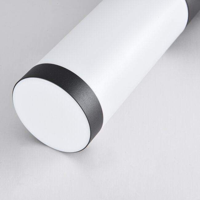 Lampadaire en acier inoxydable avec 2 douilles Jardin - rond