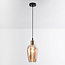 Lampe suspendue à 1 lumière Verona amber - verre plat oblong