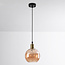 Lampe suspendue à 1 lumière Verona amber - round bulge
