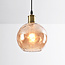 Lampe suspendue à 1 lumière Verona amber - round bulge
