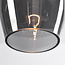 Suspension Verona fumée 1 lumière - verre lisse allongé