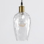 Suspension 1 lumière Verona transparente - verre allongé courbé