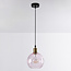 Suspension 1 lumière avec Verre rose - variante 1