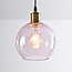 Suspension 1 lumière avec Verre rose - variante 1