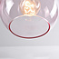 Suspension 1 lumière avec Verre rose - variante 1