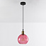 Suspension 1 lumière avec Verre rose - variante 4