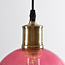 Suspension 1 lumière avec Verre rose - variante 4
