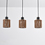 Suspension en corde tressée, 3 lumières - Carrizo