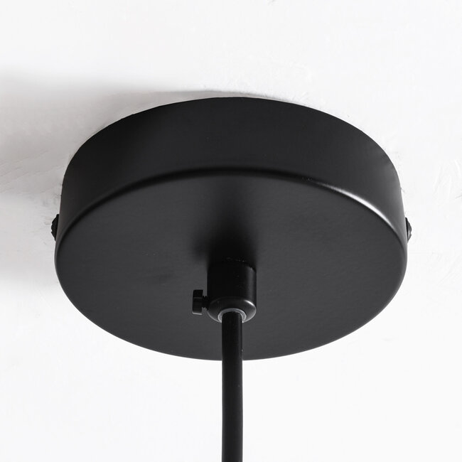 Lampe suspendue Topel en forme de cloche - verre fumé