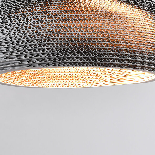 Lampe suspendue en carton blanc - Lena