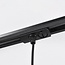Suspension Nill pour rail monophasé, verre fumé large à effet miroir, doré