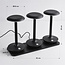 Set 3 lampes Charge sans fil avec station de charge - LED intégrée