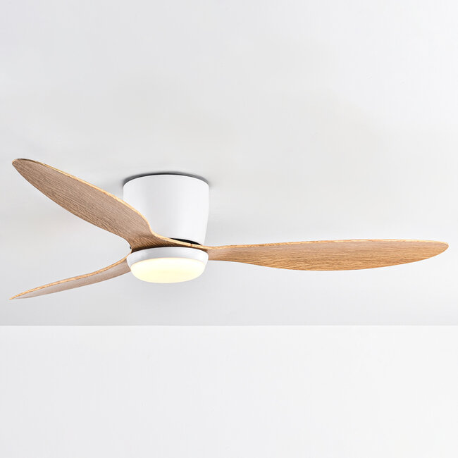 Ventilateur de plafond été/hiver Circo avec température de couleur réglable - aspect bois