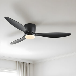 Ventilateur de plafond été/hiver Circo noir avec température de couleur réglable