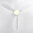 Ventilateur de plafond été/hiver Circo blanc avec température de couleur réglable