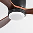 Ventilateur de plafond Flux été/hiver avec température de couleur réglable - effet bois