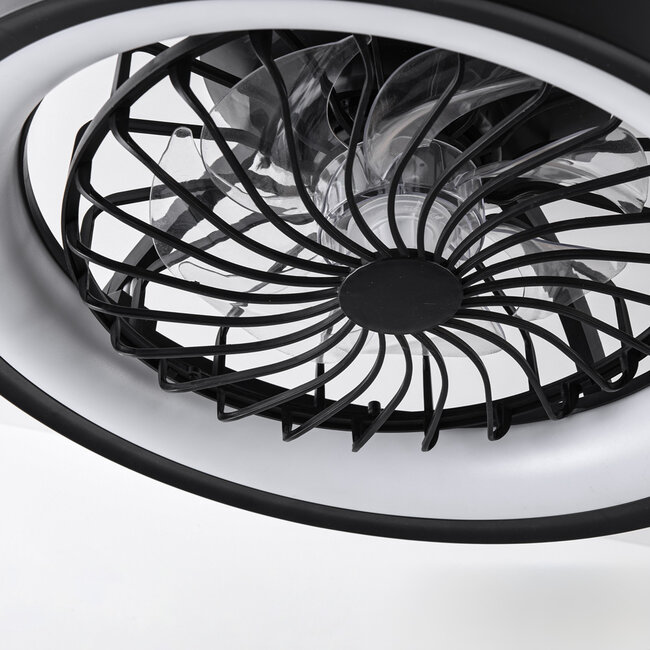 Ventilateur de plafond intelligent Flow avec télécommande, application wifi TUYA et fonction RGB.