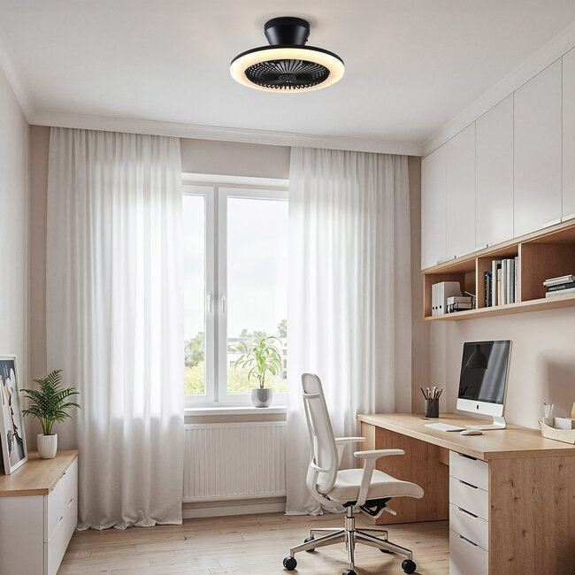 Ventilateur de plafond Gale à intensité variable avec télécommande et température de couleur réglable