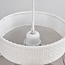 Lampe suspendue Japandi Vilo - tissu blanc