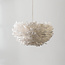 Suspension Floka avec plumes blanches douces