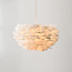 Suspension Floka avec plumes blanches douces