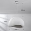 Suspension Wabi Sabi Urban Stone avec motif pierre blanche - 80 x 64 cm