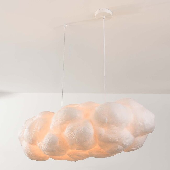Lampe suspendue blanche en forme de nuage Kumo 90 cm - lampe nuage