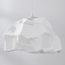 Suspension Wabi Sabi blanche avec effet pierre - Nami, Ø52 cm