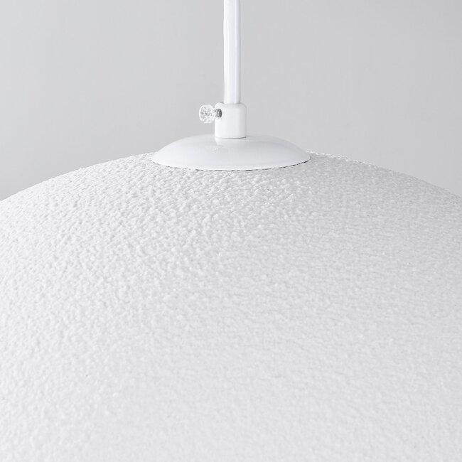 Lampe suspendue moderne Wabi Sabi Sabi avec effet de pierre blanche - Ø40 cm