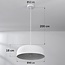 Lampe suspendue minimaliste Wabi Sabi Hinoto avec effet pierre blanche - Ø40 cm
