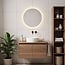 Miroir de salle de bain avec éclairage Reflecta Ø60 cm - Eclairage dimmable avec capteur tactile, couleurs réglables et miroir chauffant