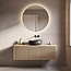 Miroir de salle de bain avec éclairage Reflecta Ø80 cm - Eclairage dimmable avec capteur tactile, couleurs réglables et miroir chauffant