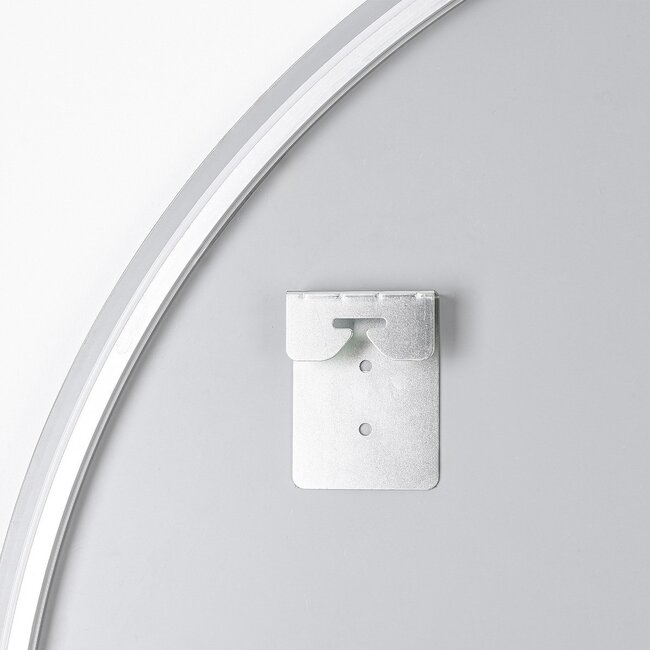 Miroir de salle de bain avec éclairage Reflecta Ø80 cm - Eclairage dimmable avec capteur tactile, couleurs réglables et miroir chauffant