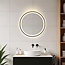 Miroir de salle de bain avec éclairage Radi Ø60 cm - LED dimmable avec touch sensor, couleurs réglables et miroir chauffant